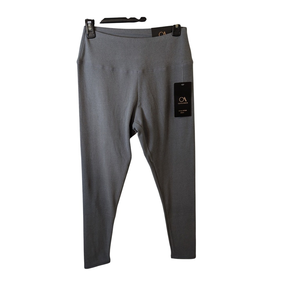 Olive Avenue Grey‎ High Waisted Athletic Leggings BP1896 Small NWT